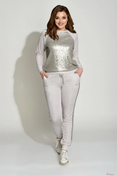 Брючный костюм Elletto 5005/1 бежевый #1