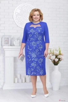 Платье Нинель Шик 2217 василёк