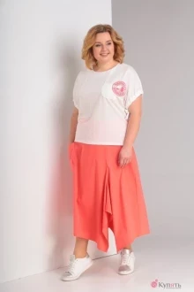 Юбочный костюм Diamant 1409 коралл