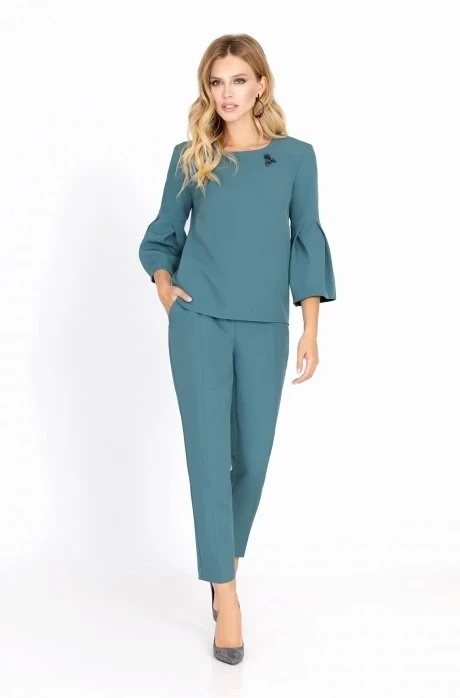 Брючный костюм *Распродажа PiRS 565 изумрудный #1