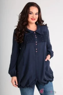 Блузка Таир-Гранд 62321 тёмно-синий