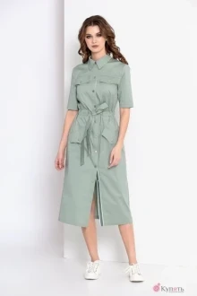 Платье EOLA 1637 серо-зеленый