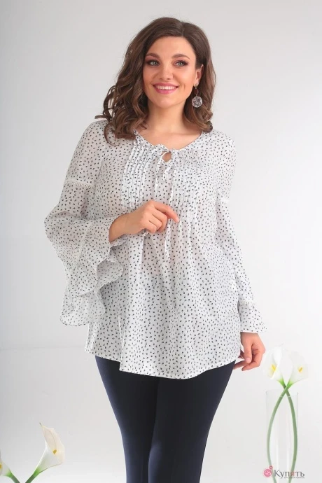 Блузка, туника, рубашка Мода-Юрс 2345 молочный #1
