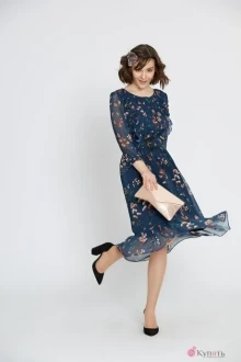 Платье ELLETTO 1686 синий