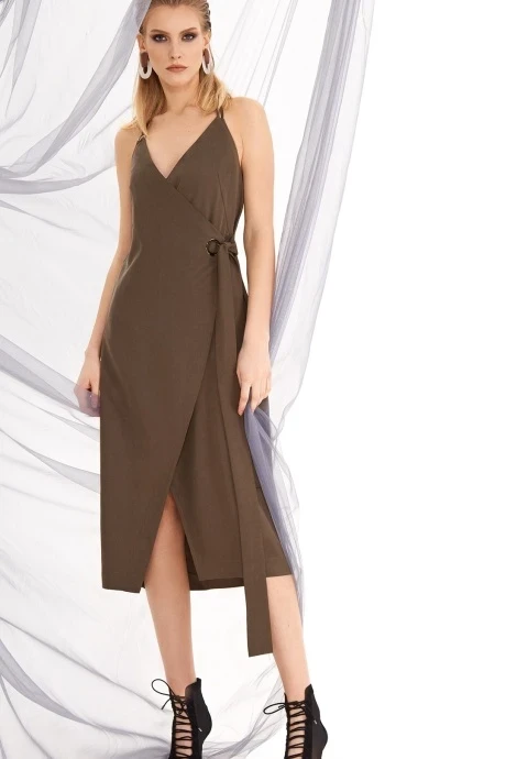 Сарафан DILIA 0220 хаки #1