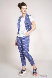 Брючный костюм ALANI COLLECTION 921 светло-синий