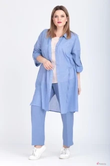 Брючный костюм Карина Делюкс 125 голубой