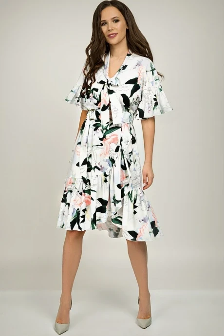 Платье Teffi Style 1406 голубой #1