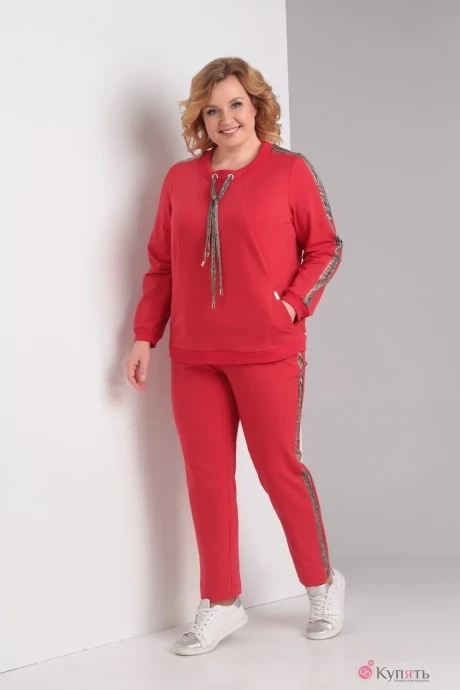 Спортивный костюм Diamant 1386 красный #1