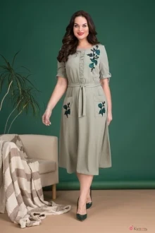 Платье Лилиана 720 хаки
