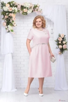 Платье Нинель Шик 7232 пудра
