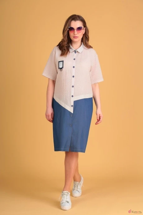 Платье Anastasia Mak 609 джинсовый #1