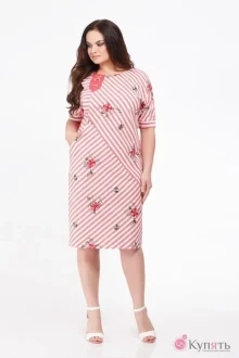Платье Avanti 638-1 коралловая полоска