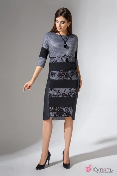 Платье Avanti 734 серый/черный #1