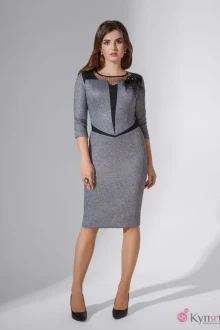 Платье Avanti 739 серый/черный