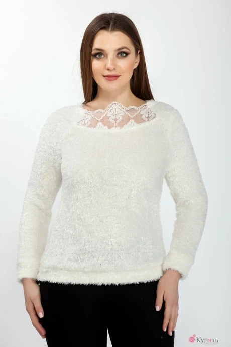 Джемпер (кофта) Медея и К 1967 белая травка #1