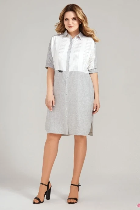 Платье УТИЛЬ PANDA 444580 серый #1