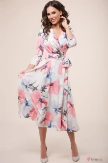 Платье Teffi Style 1396/1 гибискус