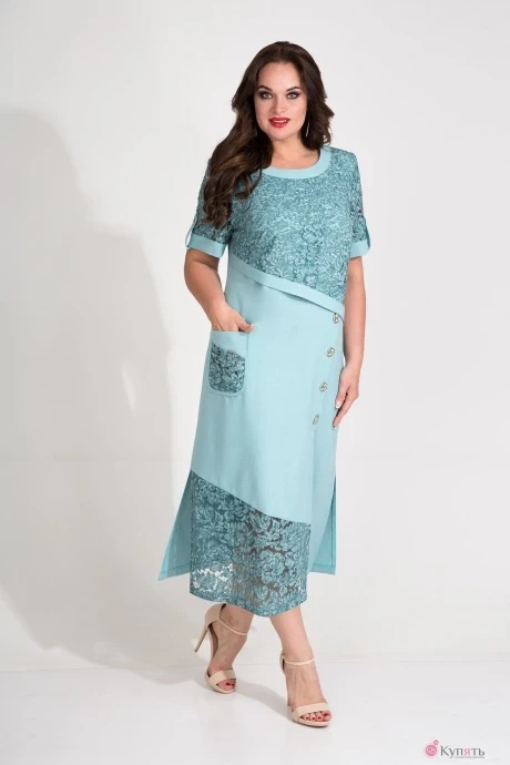 Платье Лилиана 730 изумруд #1