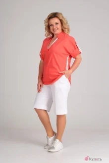 Брючный костюм Diamant 1436 коралл