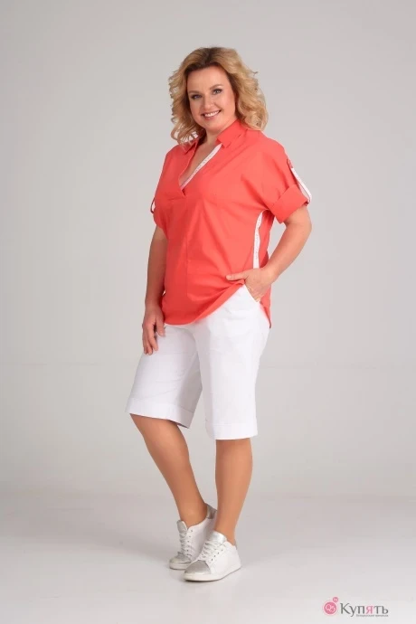 Брючный костюм Diamant 1436 коралл #1