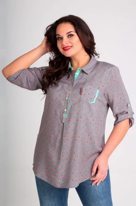 Блузка, туника, рубашка *Распродажа Таир-Гранд 62274-1 серый #1