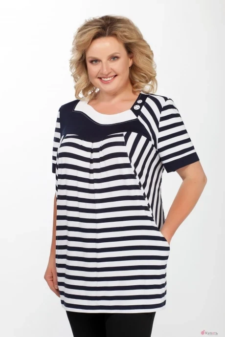 Футболка Медея и К 1986 синяя полоска #1