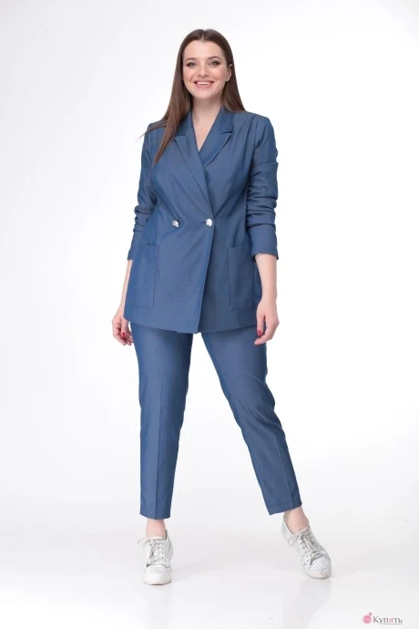 Брючный костюм Anastasia Mak 603 джинсовый #1