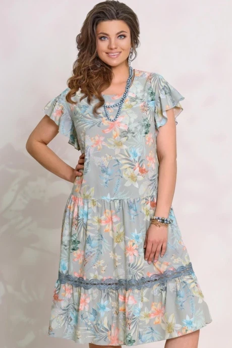 Платье Vittoria Queen 8423 цветочный принт #1