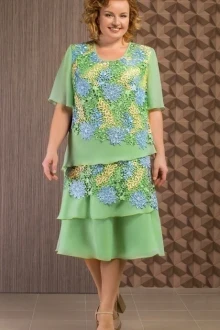 Платье УТИЛЬ AIRA style 543 зелёный
