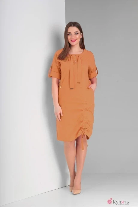 Платье Diamant 1408 горчица #1