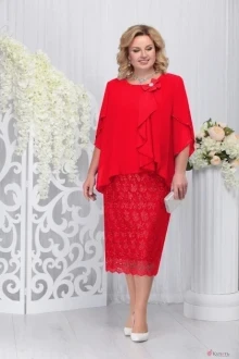 Платье Нинель Шик 5727 красный