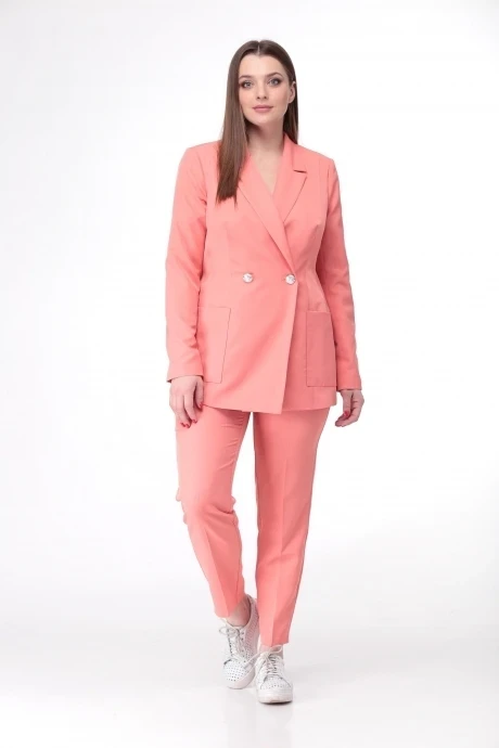 Брючный костюм *Распродажа Anastasia Mak 603 коралловый #1