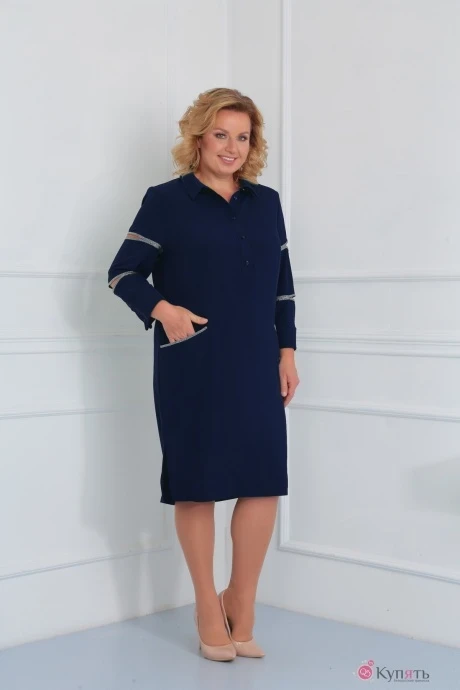 Платье Diamant 1452 синий #1