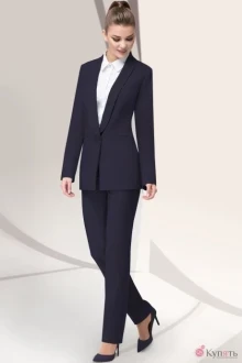 Брючный костюм LeNata 33694 тёмно-синий