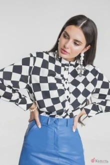 Блузка ELLETTO 3365 чёрно-белый