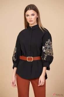 Блузка, туника, рубашка EOLA 1715-1 чёрный