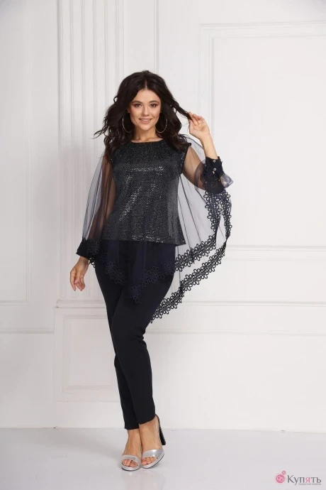 Брючный костюм SolomeaLux 614 синий #1