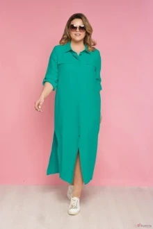 Платье Anelli 515 бирюза