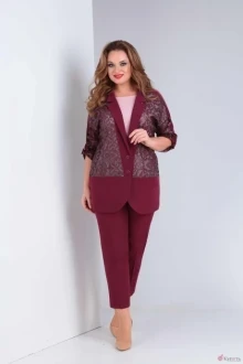 Брючный костюм Орхидея Люкс 832 тройка