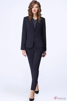 Брючный костюм LeNata 31796 тёмно-синий
