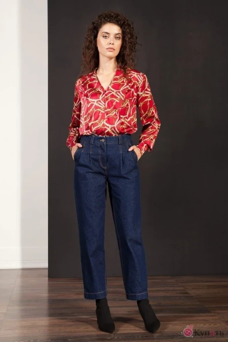 Блузка *Распродажа Nova Line 20139 малиновый #1