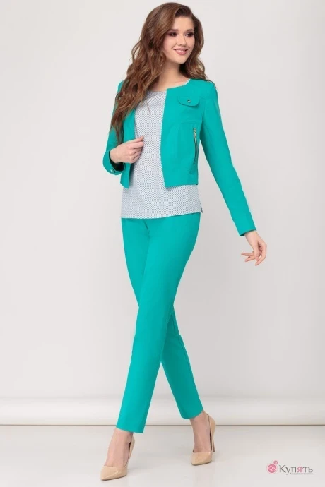 Брючный костюм Багряница 1770 тройка #1
