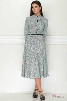 Платье LeNata 11151 серо-голубой