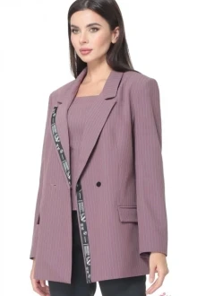 Жакет (пиджак) Angelina&Сompany 505 жакет+топ пыльная роза + полоска