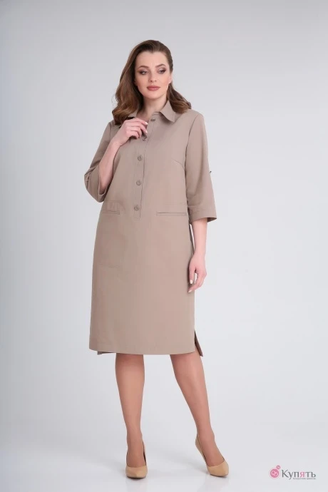 Платье Andrea Style 0348 Какао #1