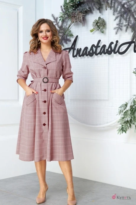 Платье Anastasia 527 бордо #1