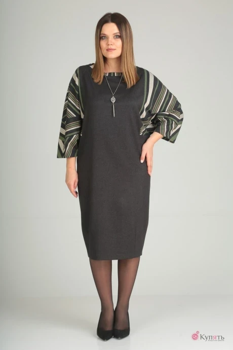 Платье VIOLA STYLE 0823 графит #1