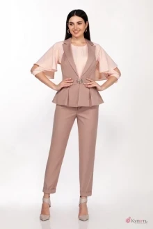 Брючный костюм ЛаКона 1354/1 капучино