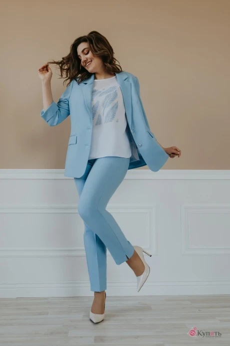 Брючный костюм тройка Ольга Стиль С656 #1